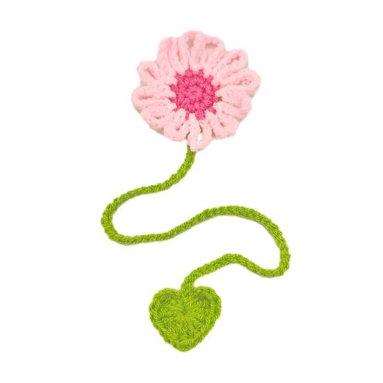 

1/4/6Pcs Handmade Crochet Flower Bookmark Handcrafted Floral Book Page Marker Reading Book Lovers Kids Students Women Gift