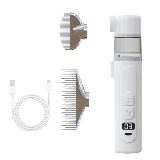 Electric Louse Comb Wireless Rechargeable 2-in-1 Vacuum Comb Portable Nit Comb Flea Remover Fine-Toothed