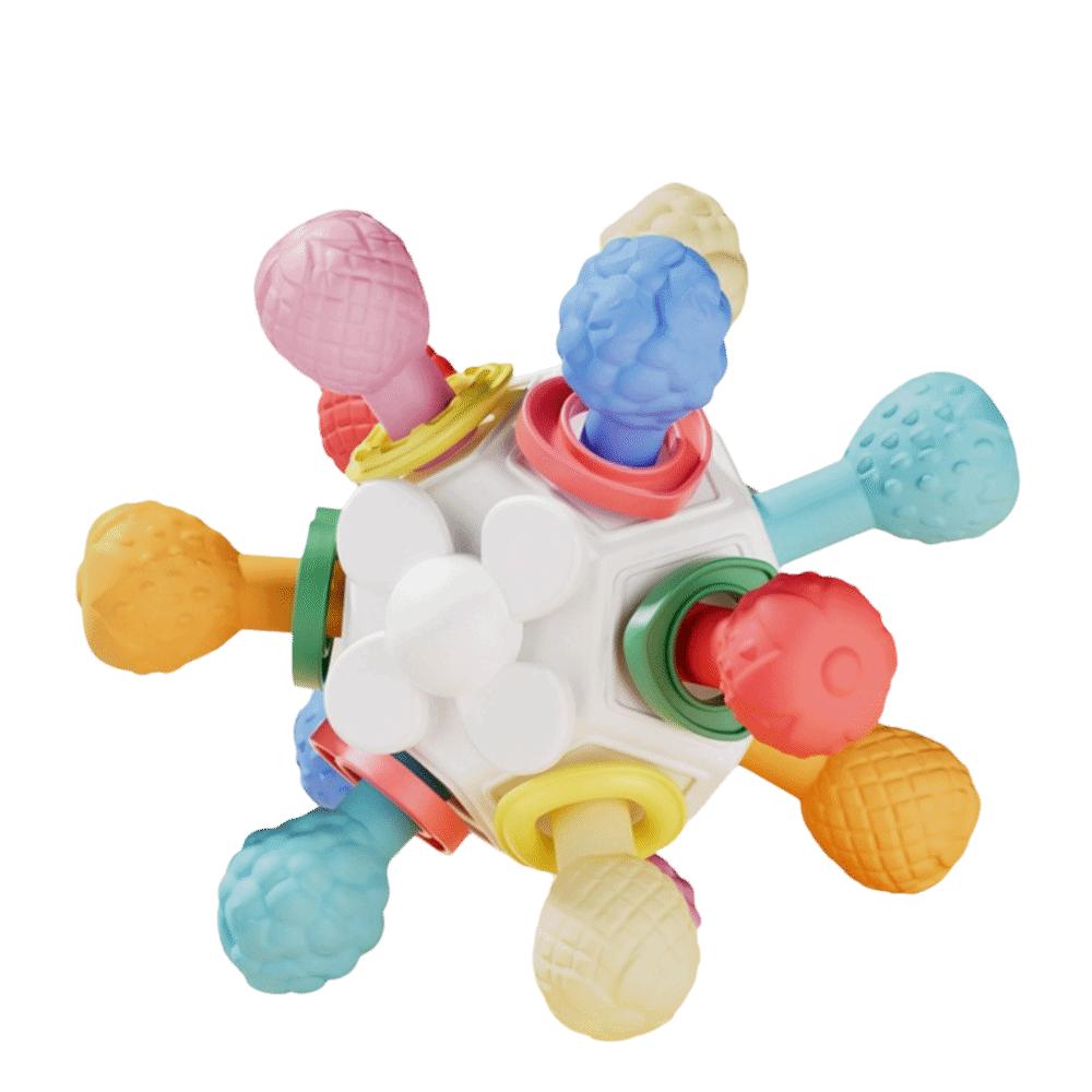 Жевательная мультисенсорная шариковая игрушка Щёлкающий звук Сенсорная игрушка Монтессори для младенцев Раннее развитие Style 3