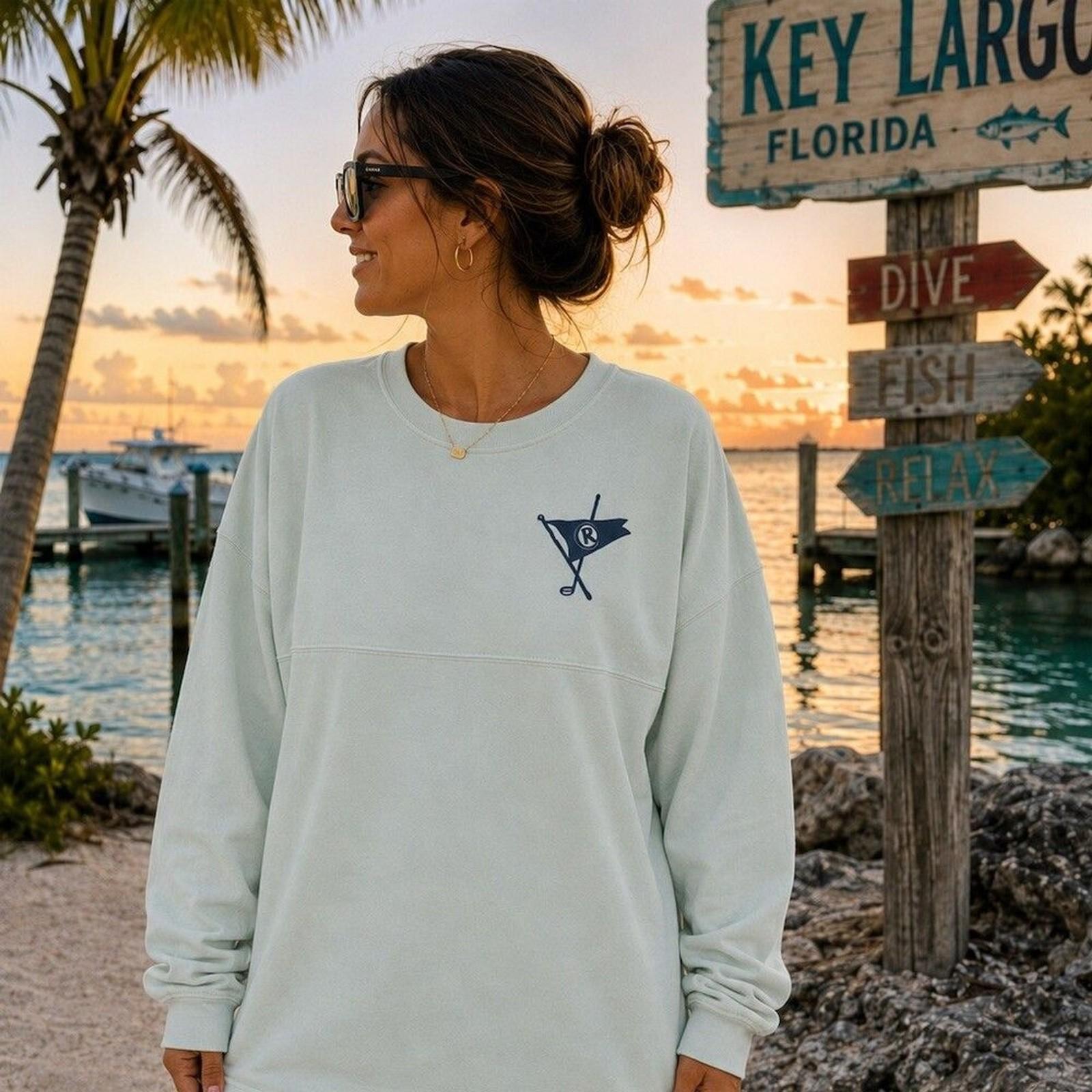 Spirit Jersey Ocean Reef Club Key Largo Florida Unisex Long Sleeve Tee Small S