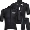 Men Women Cycling Jersey Bib Shorts Set Breathable Bike Riding Outfit Milk Silk Fabric