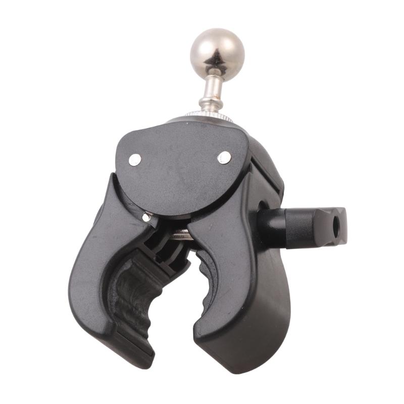 Heavy Duty Clamp Mount for Double Socket Arm Action Camera Bracket with 17.4mm Ball Head for Gadget Extension Arm