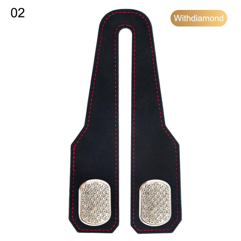 2 i 1 Bil Nakkestøtte Krok Premium Semsket Baksete Hengende Dobbel Krok 15 kg Stor Bærende Legeringskrok Henger Universell