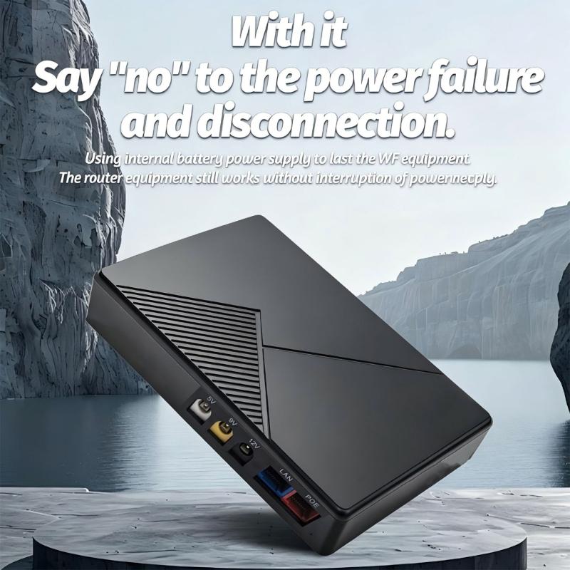 Multifunctional UPS Power Backup 10000mAh/12000mA Intelligent Home Backup Battery with Safety Protections Feature