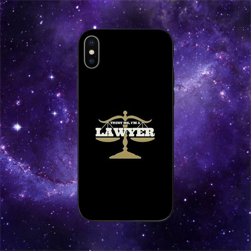 Law Lawyer Judge Justice Phone Case For iPhone 11 12 Mini 13 14 15 Pro XS Max X Plus SE XR Shell