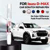 Auto Spezieller Autolack Reparaturstift Für 1972-2025 Isuzu D-MAX Lackkratzer Reparatur Zubehör Schwarz Grau Rot Silber Weiß Blau O