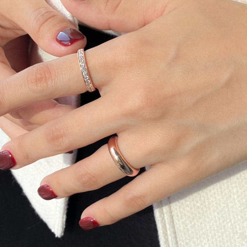 MAYBETOI 14k Macaron Gomaru Ring