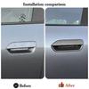 For BYD Yuan UP Pro 2024 2025 Car Door Outside Handle Stickers ABS Carbon Fiber Pattern Door Bowl Protective Stickers Decoration