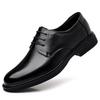 Fashion Outdoor Walk Flats Classic Men's Casual Leather Oxfords Shoes Lace Up Business Formal Dress Footwear Lace Up Male Derby Shoes