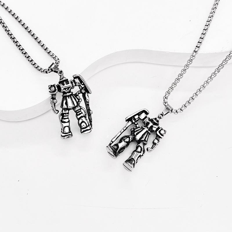 Men's Personalized Retro Transformer Stainless Steel Necklace