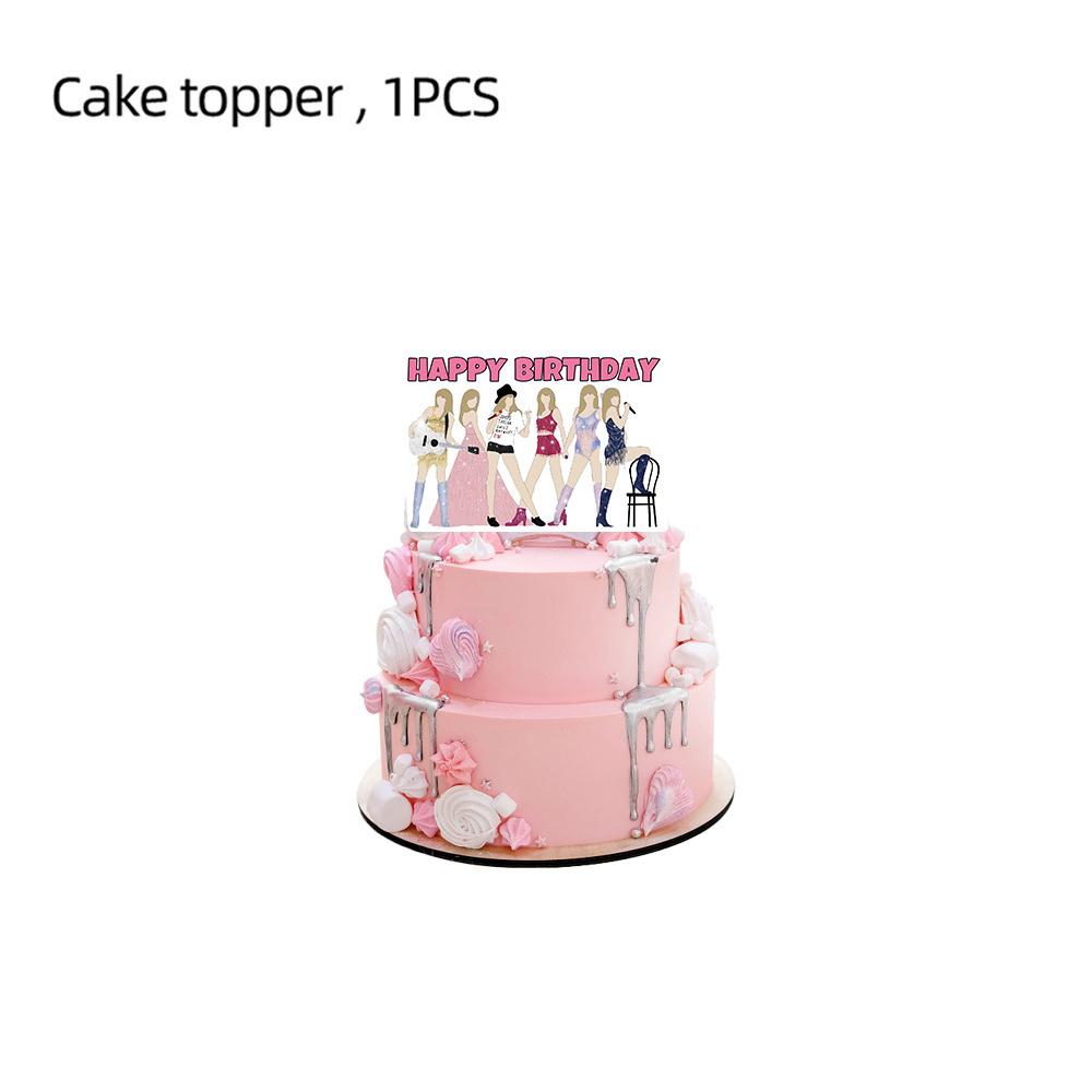 Taylor Singer Party Decorations Including Cake Topper Banner Balloon For Fans