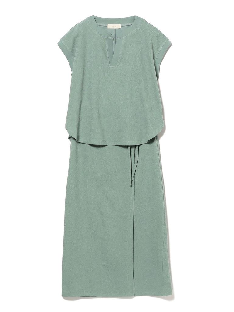 B:MING LIFE STORE by BEAMS Women's Slub Terry Dress Set (Size S-M) in GREYISH_BLUE