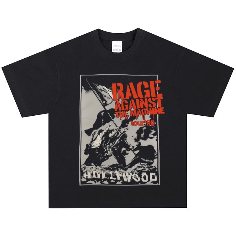 Rage Against The Machine Graphic Tee, Casual Short Sleeve XXXL
