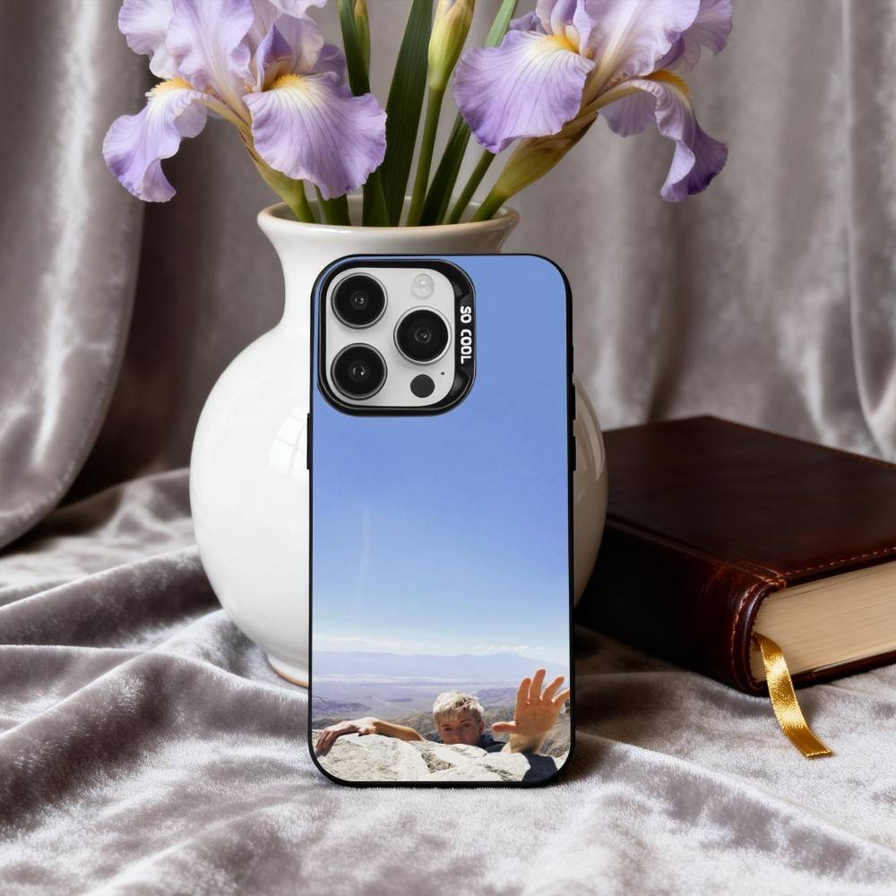 COOL M-Mae M-Martin Actress Phone Case For iPhone17,16,15,14,13,12,11 Plus,Pro Max Black Candy Silver Plated Cover