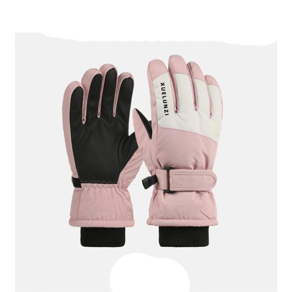 Winter Warm Ski Gloves Windproof Snow Snowboard Outdoor Sports Mittens Non-slip Thicken Cycling Gloves Skiing & Snowboarding