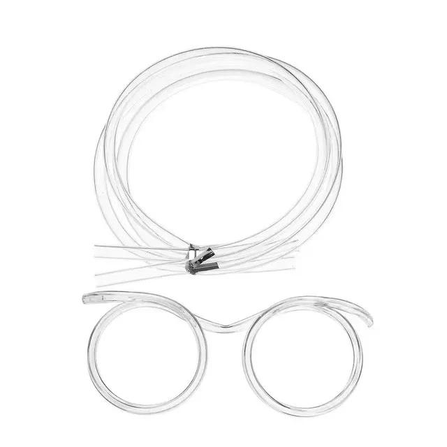 1/5KS Brčka Brýle Legrační Měkké PVC Flexibilní Pitná Trubička Novinka Zábavní Doplňky Párty Barové Potřeby Vánoční Dárek