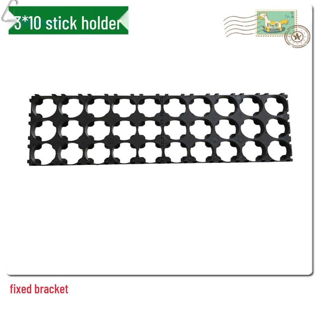 18650 Lithium Battery Pack Bracket for 1-6 Cells, 18.4mm Holes