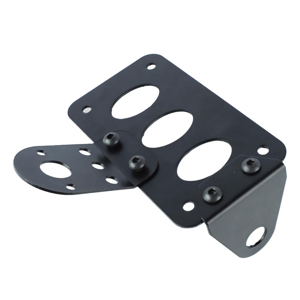 Side Mount License Plate Bracket Iron Construction Retro Number Plate Frame for Motorcycle