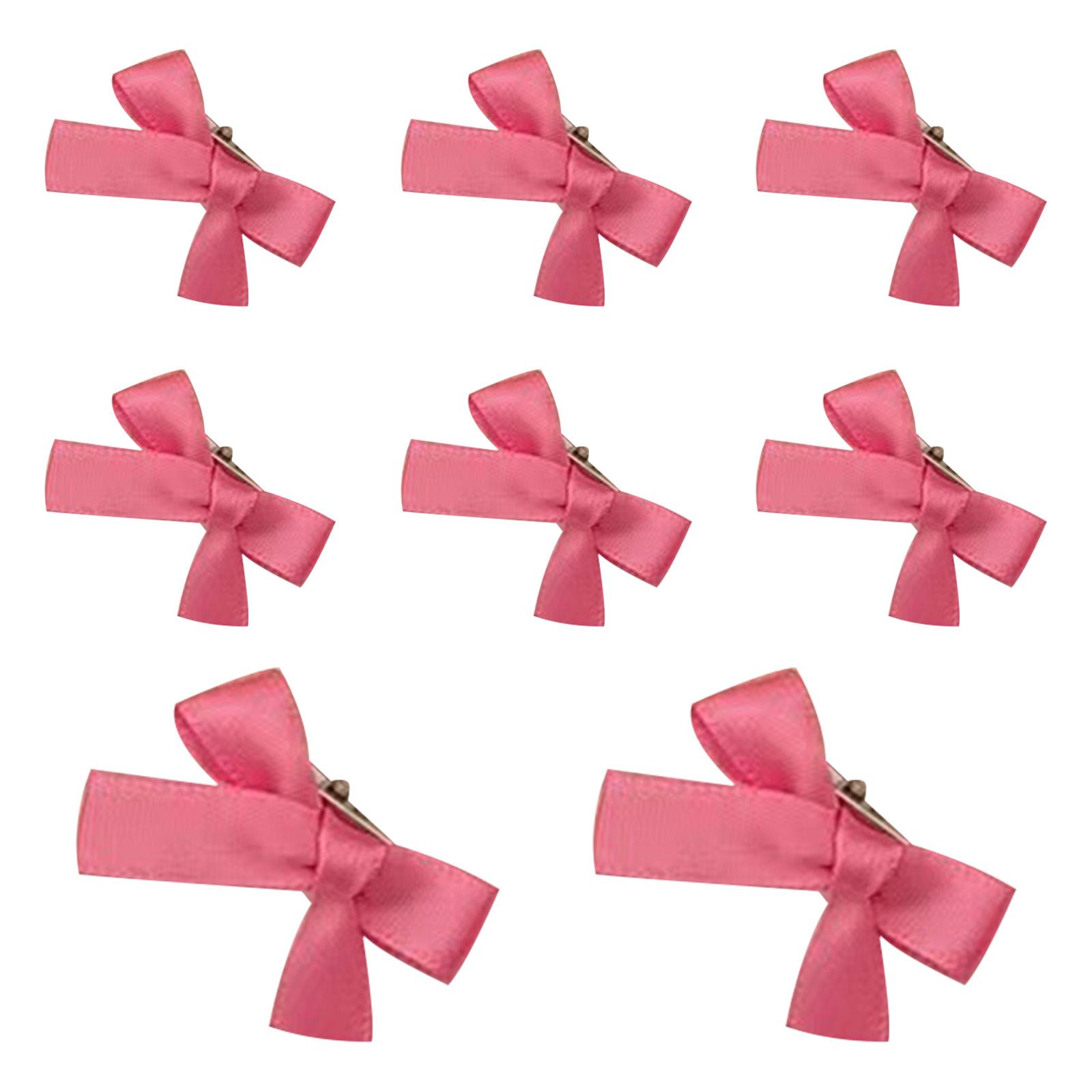 

8pcs Ribbon Bow Hair Clip Small Hair Barrettes Pink Hair Pins Styling Hair Accessories for Women Kids Toddlers Girls 8P