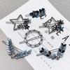 Elegant Blue Star Alloy Hair Clip - Minimalist Luxury Accessory