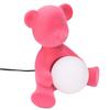 Cartoon Table Lamp LED Cute Decorative 3 Color Plug Powered Teddy Night Light for ChildrenPink EU