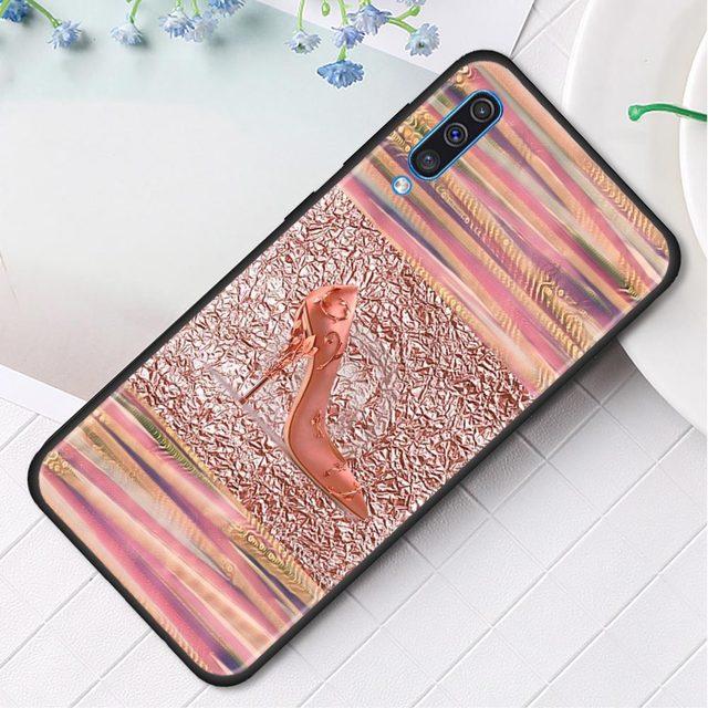 

Чехол с блестящим рисунком розового и фиолетового цвета для Samsung Galaxy A50 A70 A10 A20e A30 A40 A20s A10s A10e A80 A90 A60 A30s For Samsung A40