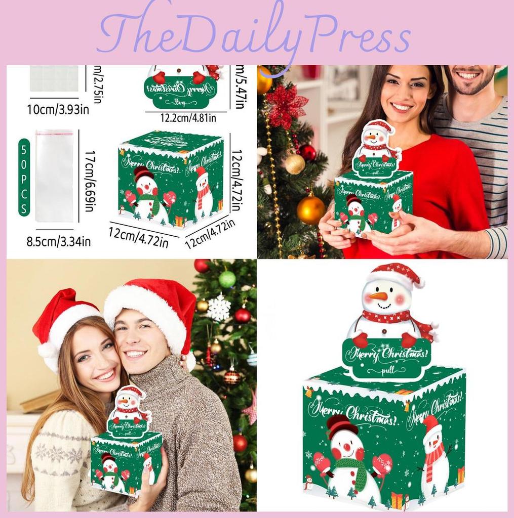 Theme Christmas Snowman Gift Money Box For Party Decor And Occasions Special