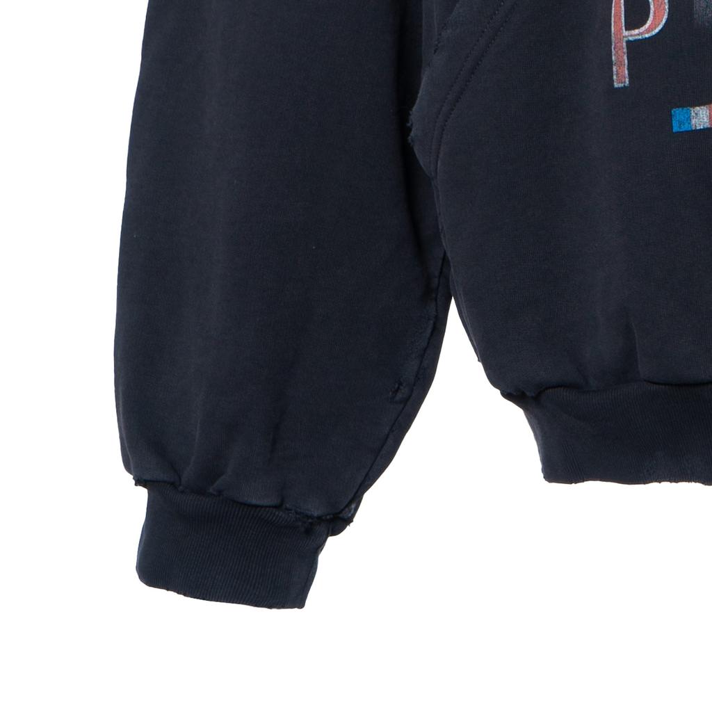 Balenciaga Paris Liberty Destroyed Oversized Hoodie 739024TQVS11083