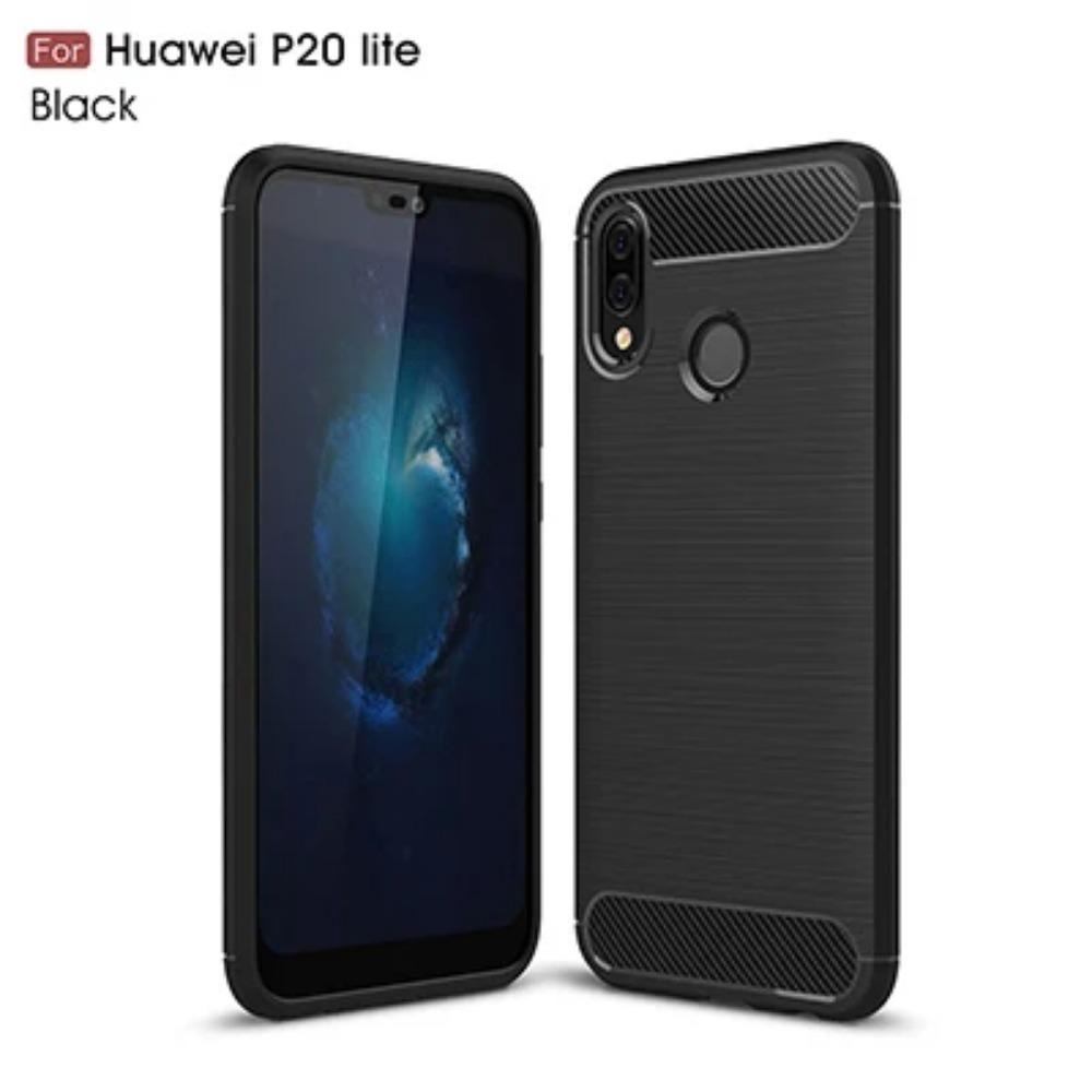 For Huawei P20 Lite ANE LX1 Case Cover Shockproof Silicone Bumper Rugged TPU Soft Back Cover Matte Phone Case for Huawei P20Lite