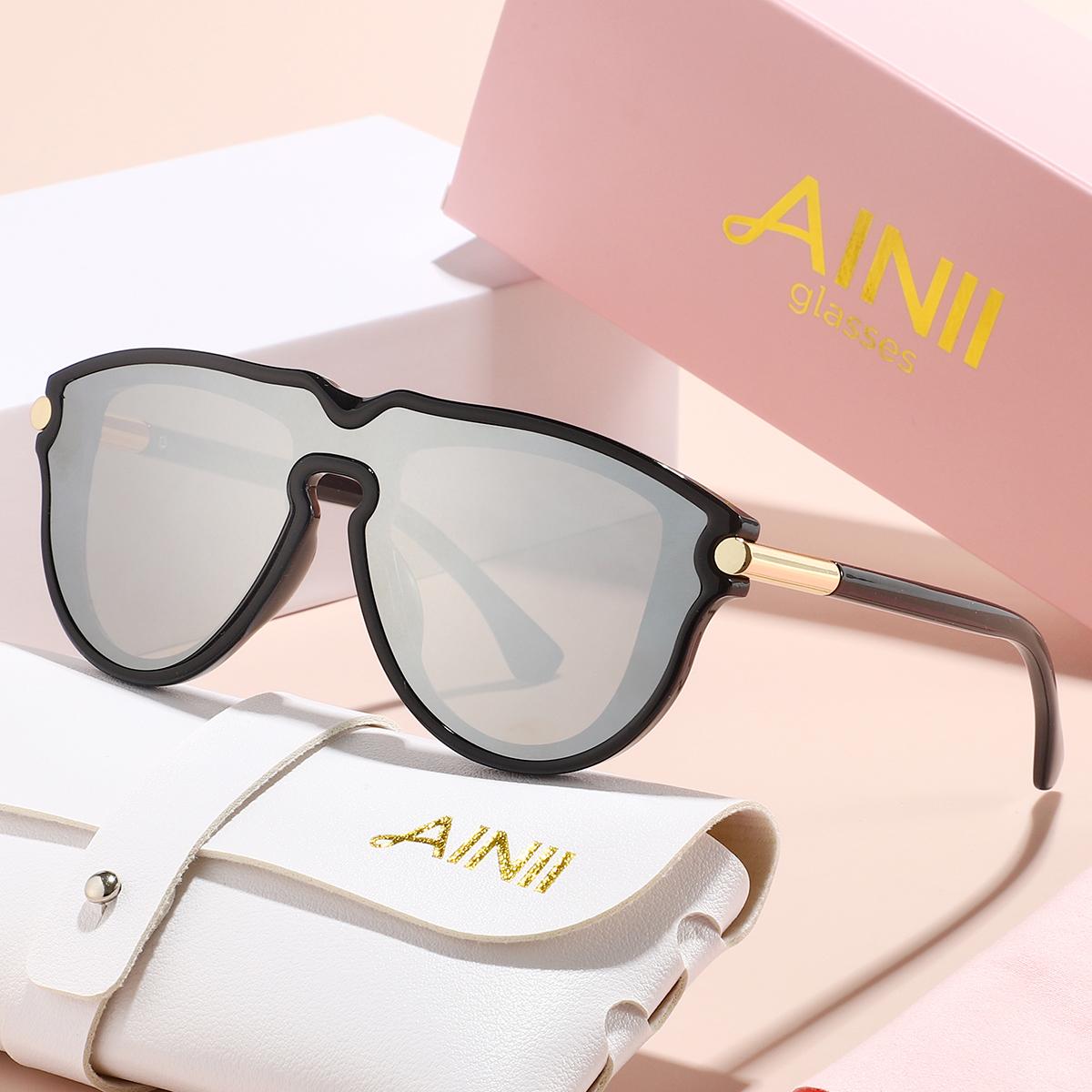 

European and American retro fashion unisex sunglasses, trendy and versatile, summer sun shading, sun protection, UV resistant su