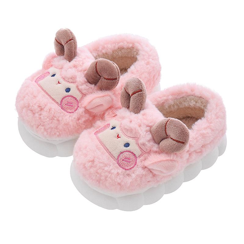 Tüdrukute ja poiste soojad puuvillased sussid - Armsad, libisemiskindlad, kontsaga sügis-talveks suurustes L, M, S