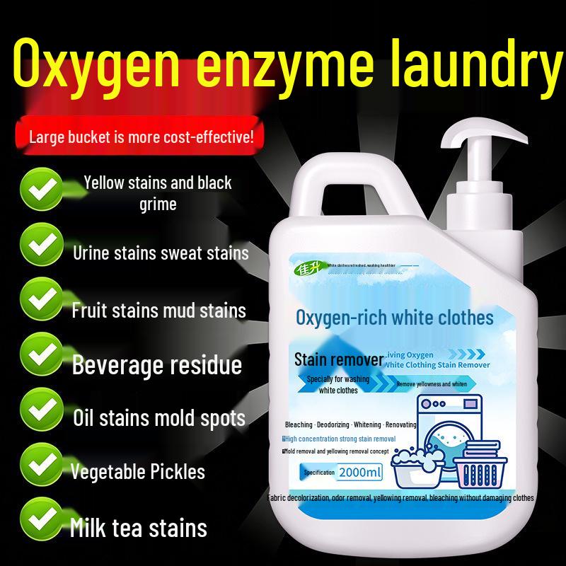 Active Oxygen Stain Remover & Bleach for Whitening White Clothes - Large Quantity Discount Available