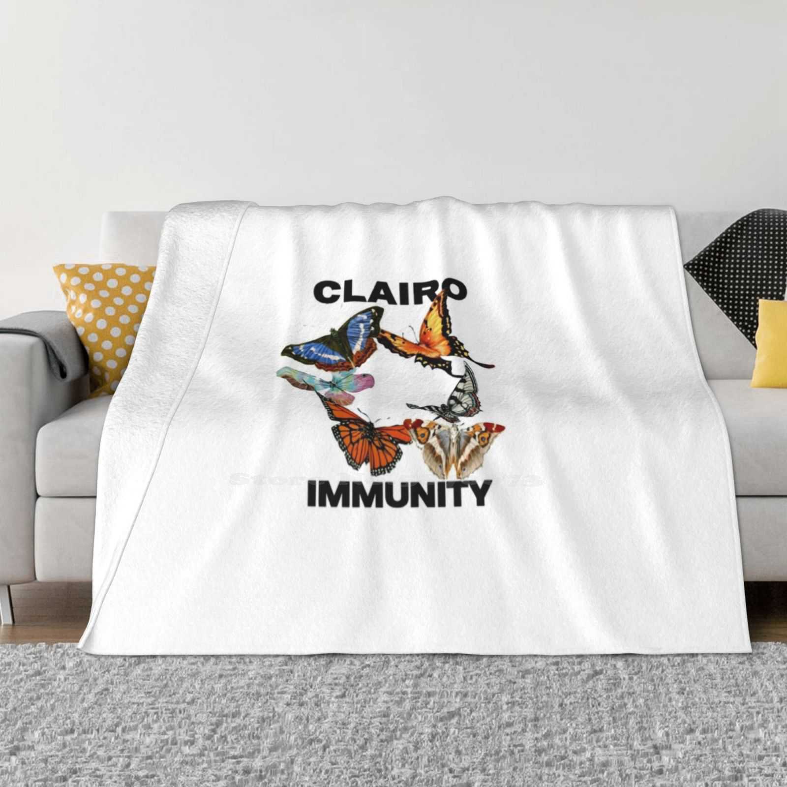 Clairo Immunity Super Warm Soft Blankets On Sofa/Bed/Travel Clairo Immunity 30x40in