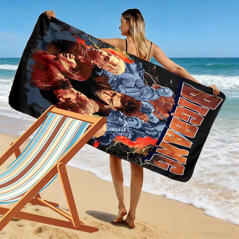 Vibrant Youth Expressions Beach Towel Outdoor Camping Beach Towel for Vacation Photos Quick-drying Swim Towel Swim Seaside Outdoor Picnic Beach Mat
