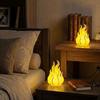 Portable Design Night Light Lampshade 3D Printed Imitation Bonfire Lampshade  Gift