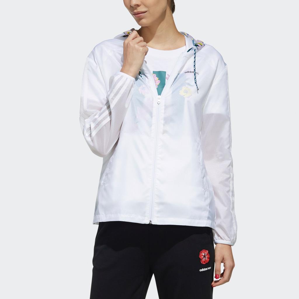 Adidas Neo Casual Sports Jacket Women Jackets White EJ7090