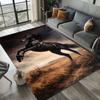 Oil Painting Horse Patterned Carpet Suitable for Living Room Bedroom Kitchen Sofa Chair Cushion Retro Home Decoration Carpet