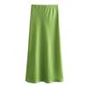 Za2024 Spring-Summer New Type Women's Sheath Skirt Long Dress Silk Satin Texture Midi Dress 1165054 401