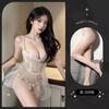 Sex underwear sexy slightly transparent uniform sex pajamas pure desire mesh suspender small chest nightdress