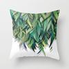 Green Plant Throw Pillow Cover Cactus Geometric Flower Cushion  for Home Sofa Chair   Set