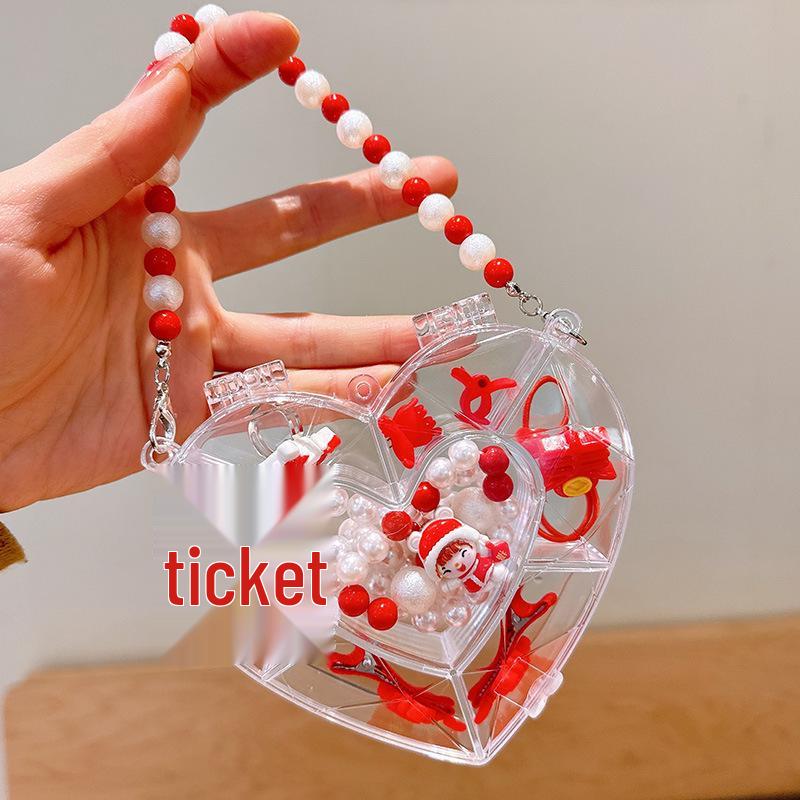 Children's Cute Cartoon Fruit Pendant Bracelet Set with Lucky Dragon - Birthday Gift Box