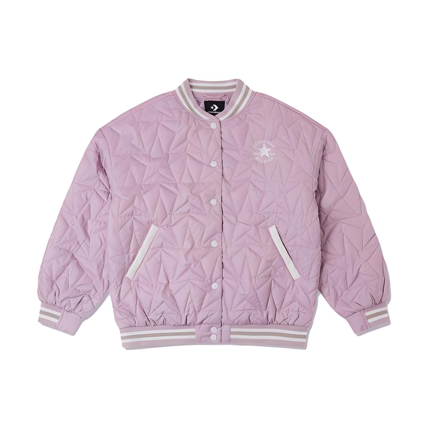 (WMNS) Converse Rpc Padded Baseball Jacket Asia Sizing Pink Women s 10025223-A04 M