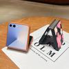 Fresh Style Cherry Blossom Pattern Case For Samsung Z Flip 7 6 5 4 Leather Texture Folding Fhone Cover For Galaxy Z Flip7 Flip6 Flip5