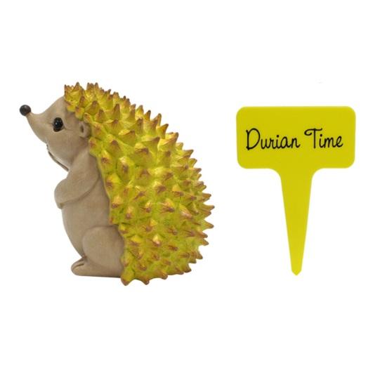 

Дуриан Ежик Орнамент Хорошая детализация Реалистичный цветной мини-пейзаж Настольный сад Украшение Фото Опора Статуэтка из смолы Орнамент с биркой