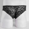 Sexy Herren-Dessous, Sissy-Höschen, geschlossen, schwuler männlicher Blumenspitze, durchsichtig, Jockstraps, Ausbuchtungsbeutel, Slips, Bikini-Unterwäsche