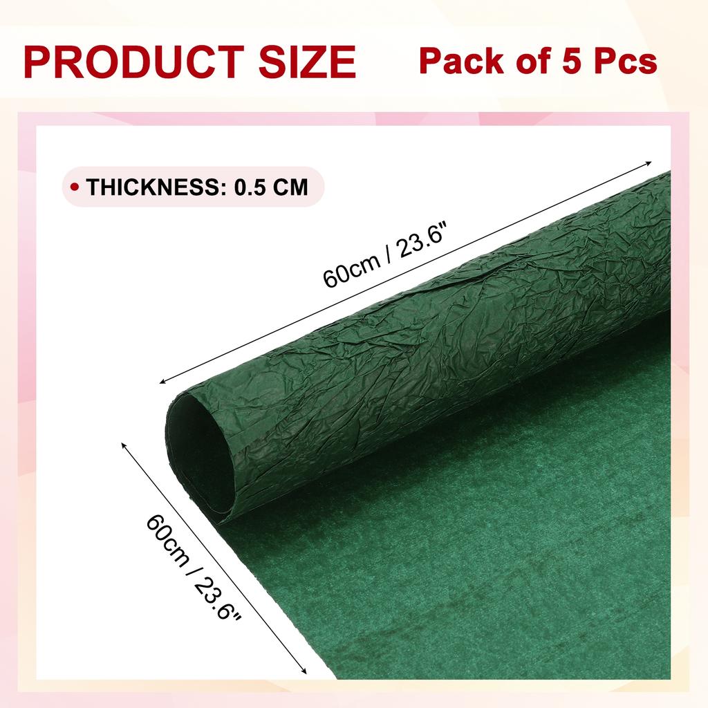 5pcs Flower Wrapping Paper Waterproof Bouquet Wrapping Paper Gift Wrapping Paper Birthday Wedding Ceremonies Paper Sheet