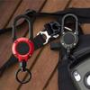 For Airtag Case with Keychain, Cool Armor Reinforced Shockproof Airtag, Hard PC Scratch Resistant Airtag Tracker Keyring