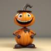 Halloween Pumpkin Figurines for Home Garden Decoration, Tabletop Ornaments, Resin Handicrafts