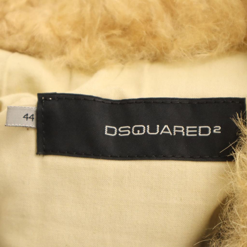 DSQUARED2 made in Italy Leather switching Mouton collar Corduroy jacket Women Used