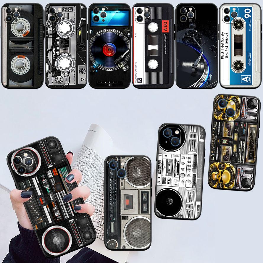 Cassette Vintage Boombox Tape New High-End Shell Phone Case for iPhone SE X XS XR 16E 11 17 Pro Max 8 7 6 6s Plus Air